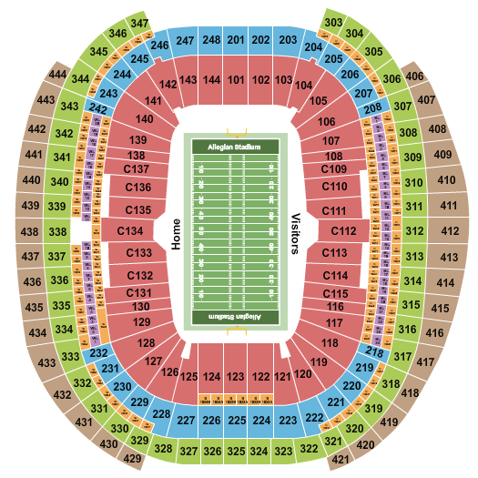 Allegiant Stadium Las Vegas Bowl Seating Chart